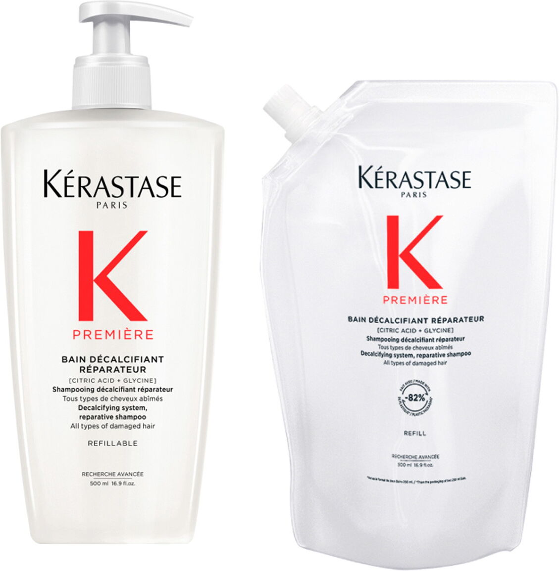 1000 Liter Kérastase Première Bundle (Shampoo 500ml + Refill 500ml)