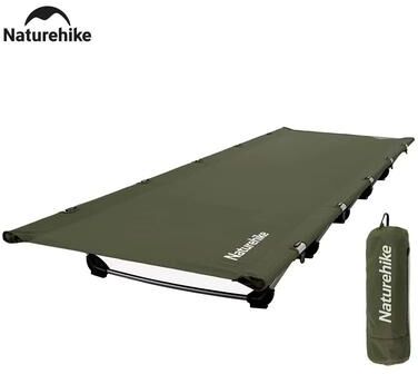 Inspired Finds Naturehike Folding Camping Cot Lightweight Portable Bed For Outdoor Travel, Hiking & Backpacking deep Green