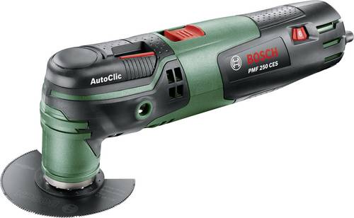 Bosch Home and Garden PMF 250 CES 0603102100 Multifunktionswerkzeug mit Zubehör, inkl. Koffer 12teilig 250W