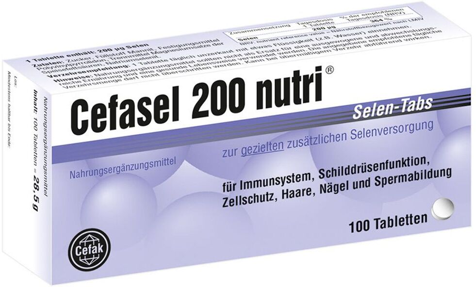 Cefasel nutri Cefasel 200 nutri Selen-Tabs 100 St Tabletten