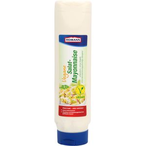 Homann Mayonnaise vegane Salat-Mayonnaise, glutenfrei und ohne Ei, in der Flasche, 875 ml