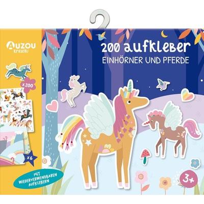 200 Aufkleber - Einhörner und Pferde