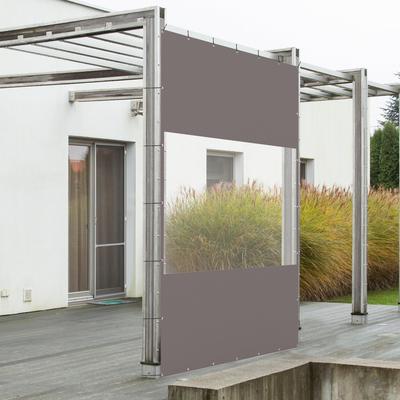 Domi Outdoor Living Domi Heavy-Duty Waterproof Clear PVC Curtain for Outdoor Gazebos and Patios