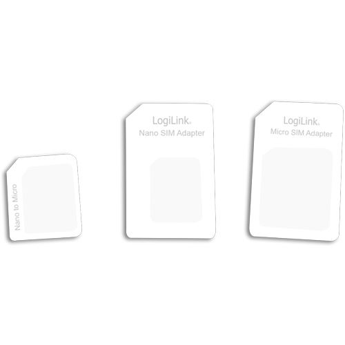 Dual Logilink SIM Card Adapter LogiLink nano-> micro, standard