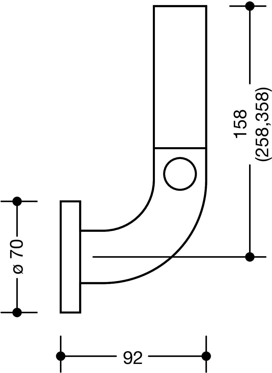 HEWI Serie 477/801 Reservepapierhalter, Accessoires, 801.21B202 98, signalweiß, matt - T: 9,2 H: 25,8 cm (für zwei WC-Papierrollen) - signalweiß, matt
