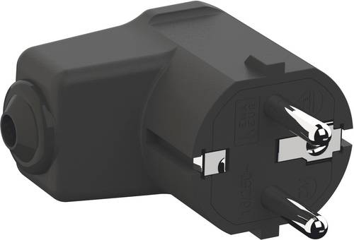 Bachmann 960.102 Schutzkontakt-Winkelstecker Polypropylen 250 V Schwarz IP20