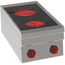 EURAST - Glaskeramik-kochfeld 2 hitzezonen - 350x600x280 mm - 4300 W 400/3V - 30110611