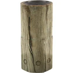 Chic Antique Grimaud Kerzenständer aus Recyclingholz, H30/Ø 14 cm natur
