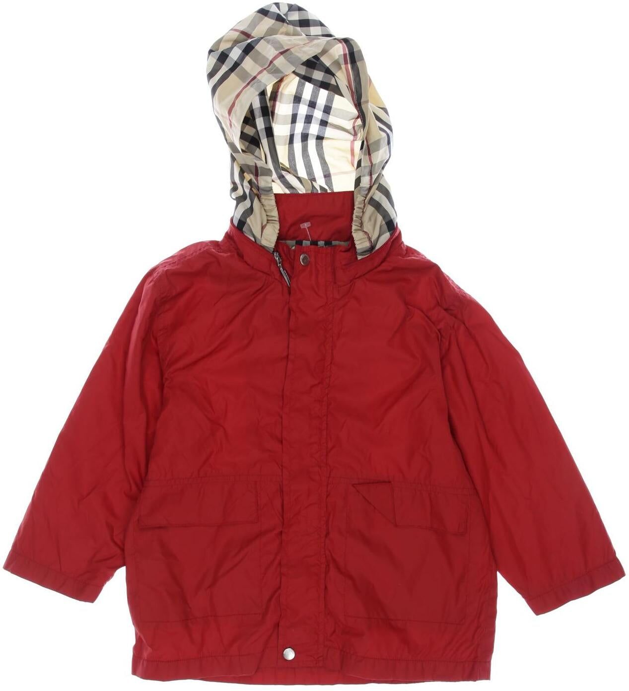 Burberry Mädchen Jacke oder Mantel, Rot, Gr. EU 104, Synthetik - Second Hand