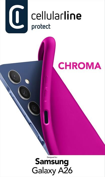 Cellular Line Custodia In Gomma Chroma Per Galaxy A26-rosa