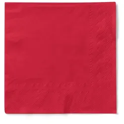 MANK Serviette in Rot aus Tissue, 33 x 33 cm, 100 Stück - Mank