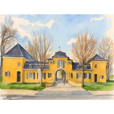 CALVENDO Puzzle Haus Katz in Jüchen | 1000 Teile Lege-Größe 64x48cm Foto-Puzzle für glückliche Stunden