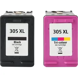 Kompatibles Druckerpatronenset HP 305XL schwarz + color - XXL Füllmenge