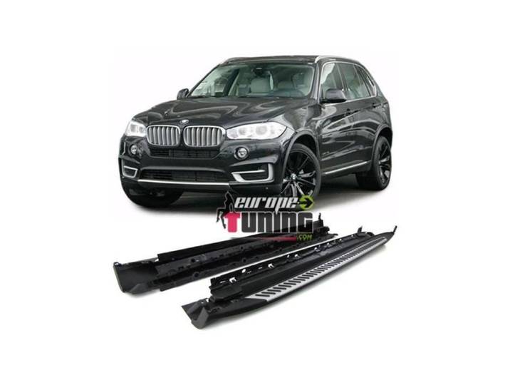 Marches Pieds - EUROPETUNING - BMW X5 F15 - Aluminium - Noir - Après 2013