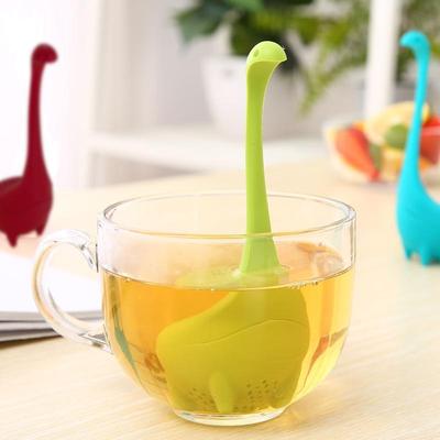 Inspired Deals Nessie Dinosaur Tea Infuser For Loose Leaf Tea Heat Resistant Tea Strainer green