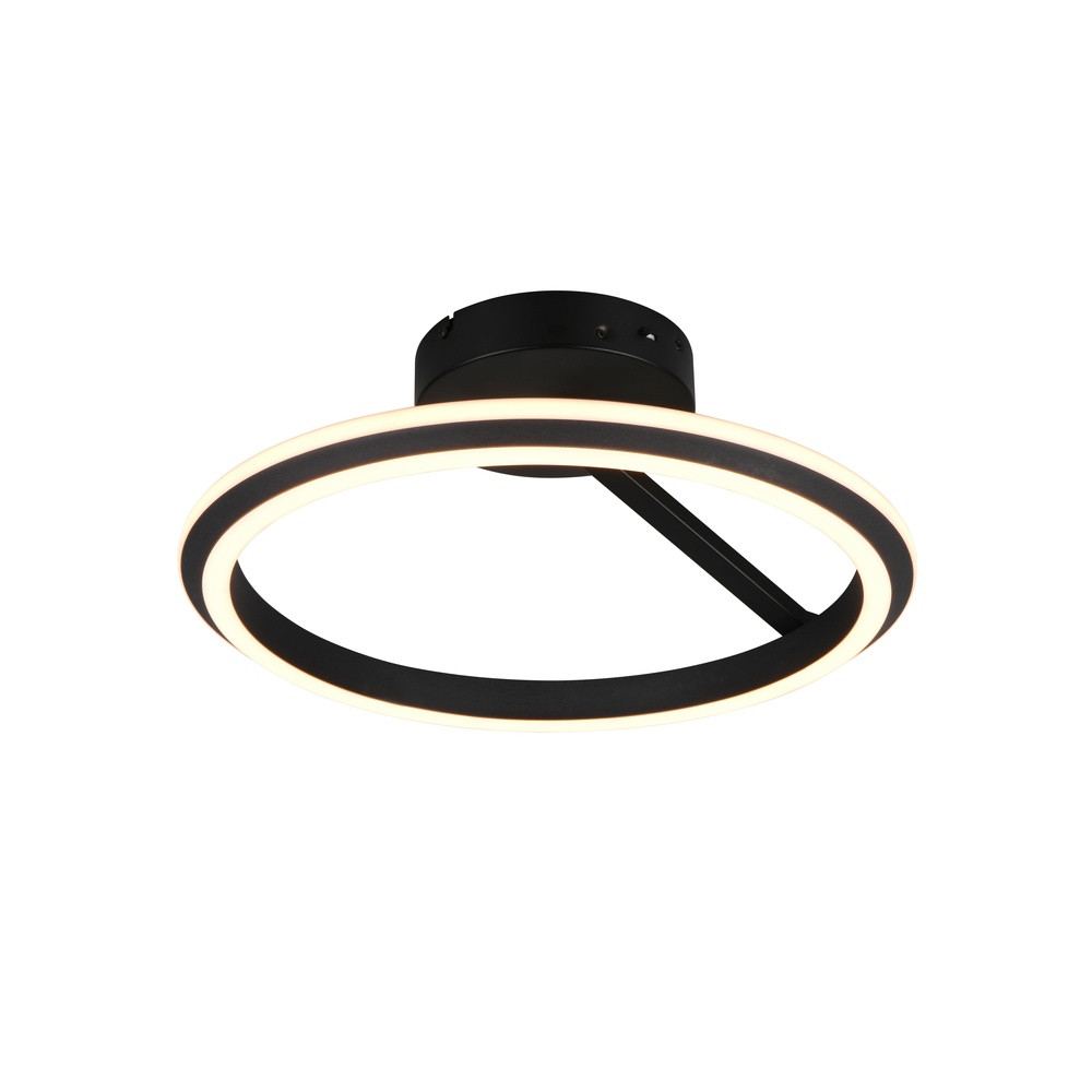 Ronde plafondlamp Amador Trio zwart met LED
