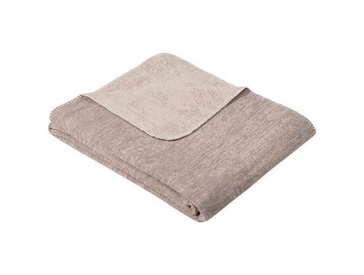 Ibena Decke, Hellbraun, Braun, Textil, Uni, 130x180 cm, Oeko-Tex® Standard 100, Oeko-Tex® Made IN Green, Grüner Knopf, Textiles Vertrauen - Oeko-Tex®, Made in Germany, Kettelrand, pflegeleicht, Double face, atmungsaktiv, Heimtextilien, Wohntextilien, Decken, Kuscheldecke