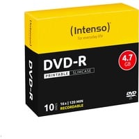 DVD-R 4,7 GB, DVD-Rohlinge 16fach, 10 Stück, bedruckbar