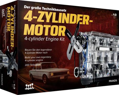 FRANZIS 4-Zylinder-Motor 67175 Bausatz ab 14 Jahre