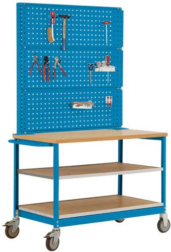 Manuflex MW2011.5012 Werkbank-Mobil Licht-Blau (RAL 5012)