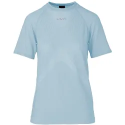 UYN Damenlaufshirt kurzärmelig Kymra, ultraleichtes Laufshirt für dynamische Einheiten und längere Läufe, blau - hellblau / 34