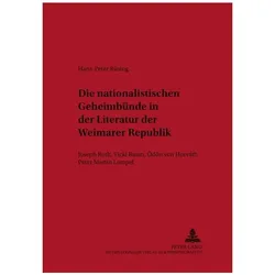 Rüsing:Die nationalistischen Geheimbünd, Fachbücher von Hans-Peter Rüsing