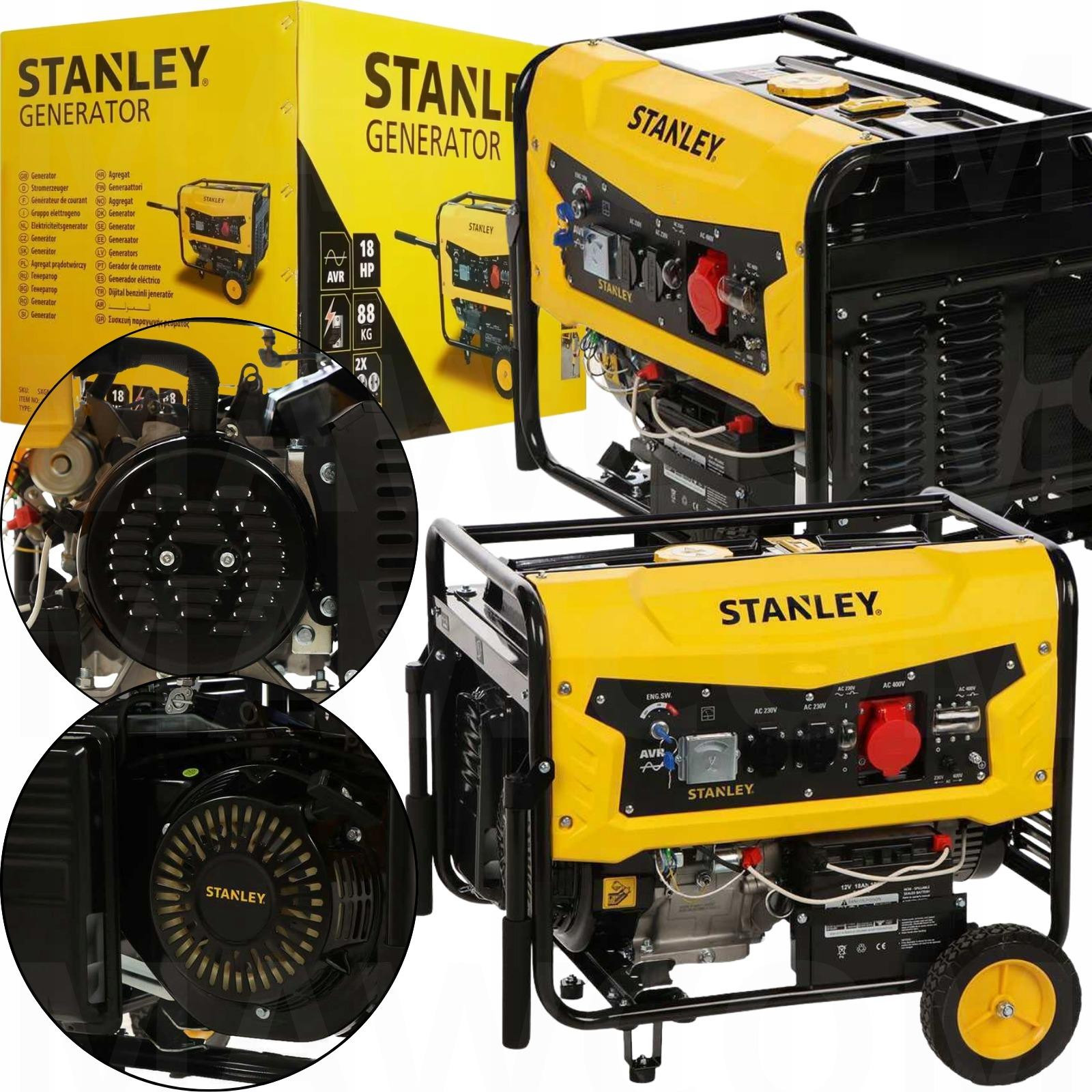 Stanley SG7500 benzine generator, 7,5 kW