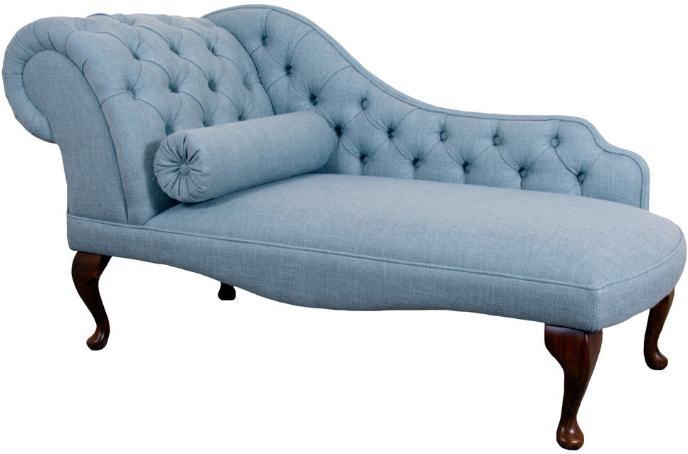 Fairmont Park Loretta Upholstered Chaise Lounge Mahogany/Bacio Lavender 74cm H X 138cm W X 57cm L