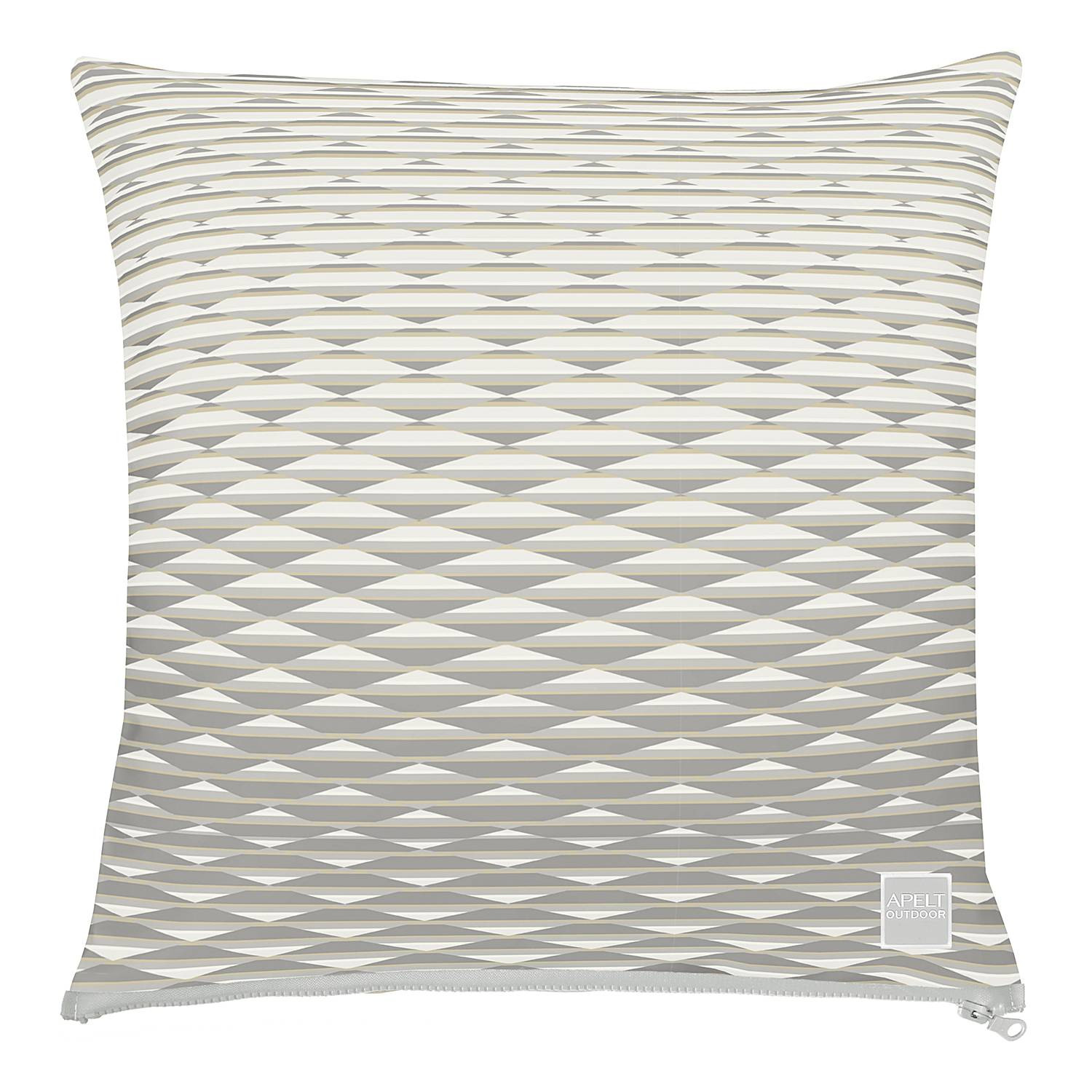 home24 Kussensloop 3909 grijs/lichtgrijs, 49 x 49 cm, 100% polyacryl