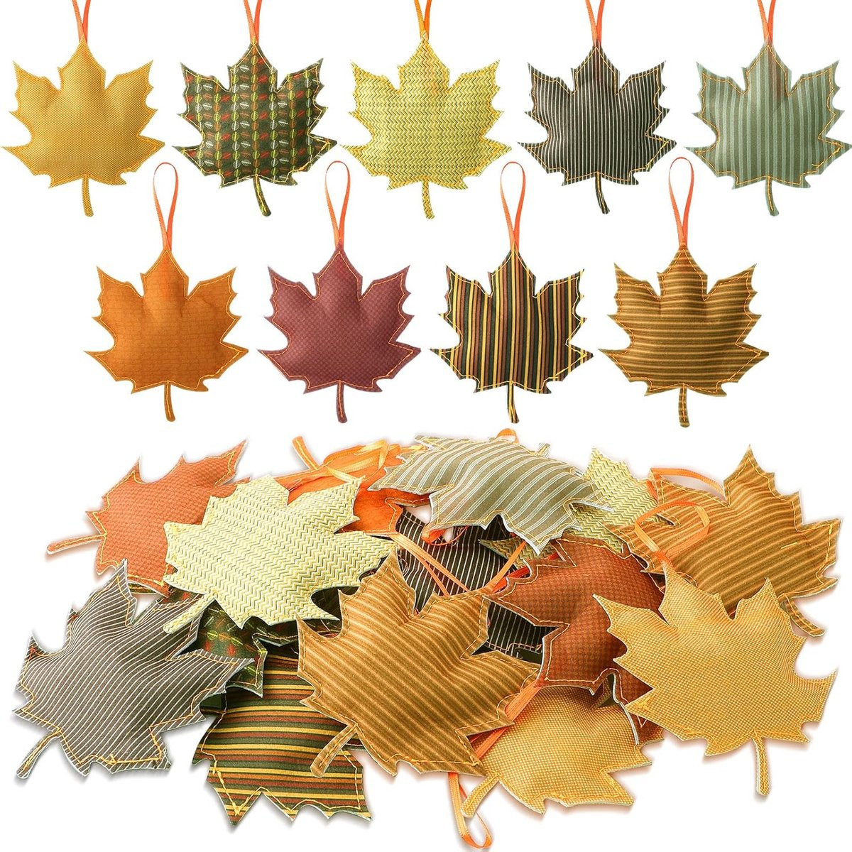 27 stuks Herfst Boom Decoratie - 3D Esdoornblad Sieraden Hangers