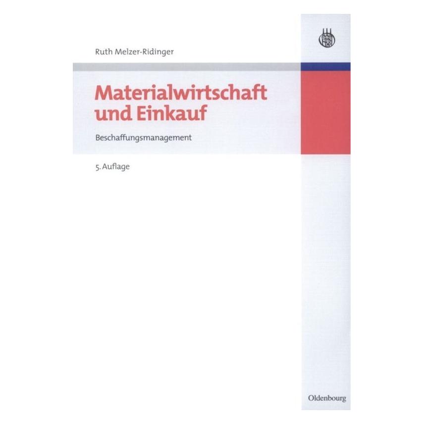 De Gruyter Materialwirtschaft und Einkauf (Deutsch, Hardcover, Ruth Melzer-Ridinger) (7300448)