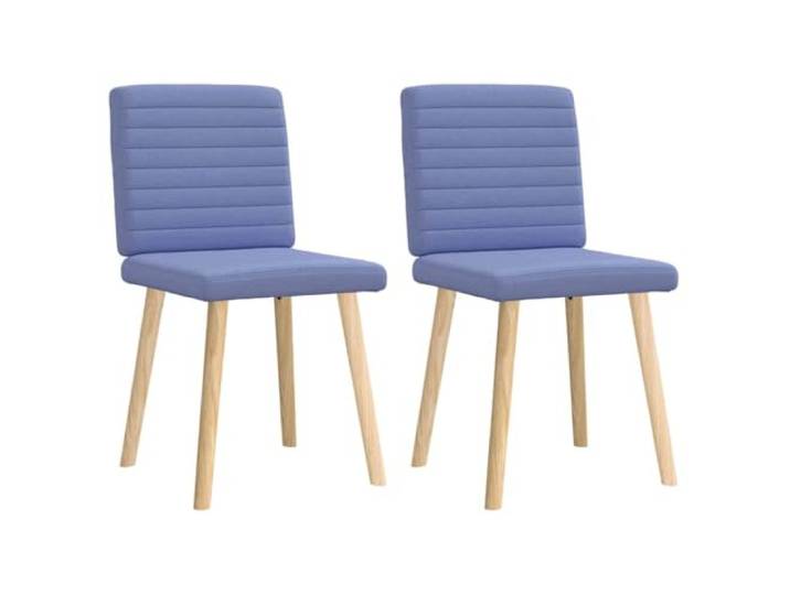 TEKGHUT Esszimmerstühle 2 STK. Jeansblau Stoff Bezug aus weichem Polyester, Gestell aus Metall und Holz, dickes Schaumstoffpolster, vielseitig einsetzbar