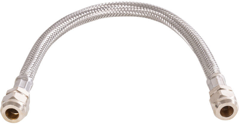 BPE RVS flexibele slang 35cm 10mm knel x 10mm knel