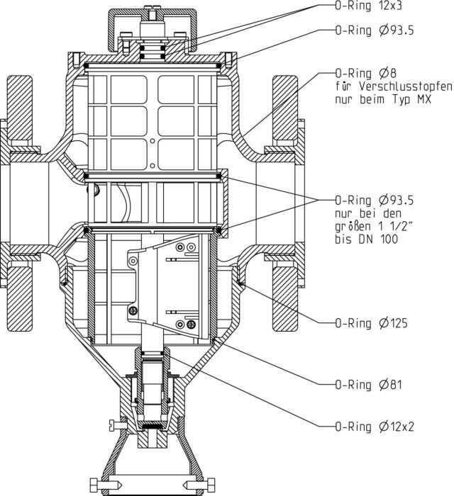 Grünbeck Dichtungssatz MX/MXA DN 25-100 107755 MX/MXA DN 25 - 100