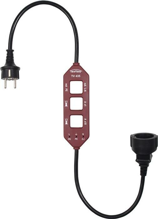 Testboy Stroommeetadapter TV 435 voor meting van belastingstroom, differentieelstroom en lekstroom