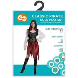 GoDan Klassisches Piratenkostüm für Erwachsene, Grösse S (S)
