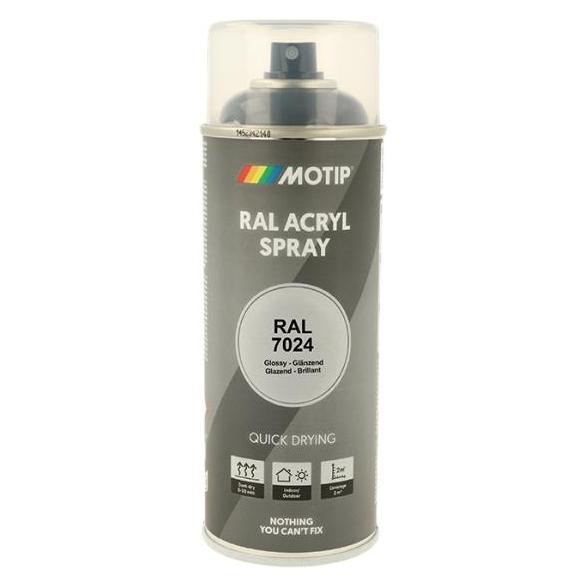 Motip Acryl Lack Spray HG RAL 7024 graphitgrau 400ml (07151)
