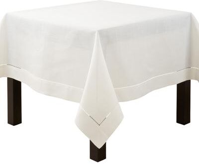 Saro Lifestyle Rochester Collection Hemstitched Tablecloth