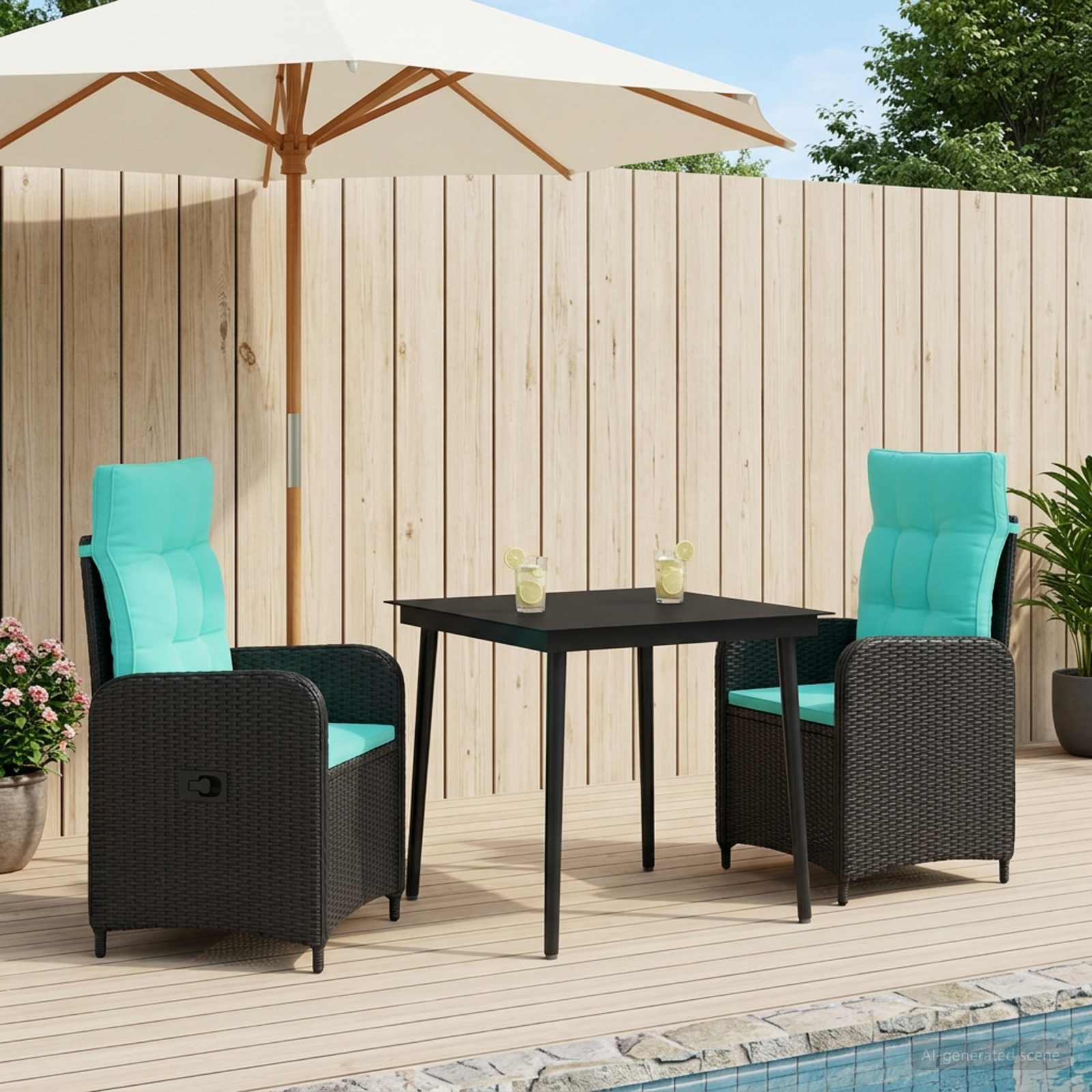 vidaXL Ensemble de Tables Basses 3 pc
