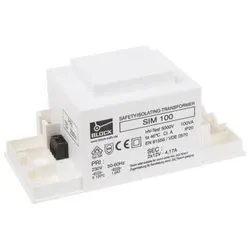 Block Sicherheitstransformator 100VA Serie SIM, Transformator