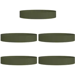 vidaXL Garten 5 pcs Olivgrün 120 x 120 x 20 cm Stahl