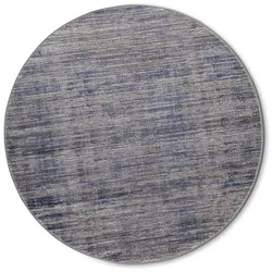 Webteppich Etena Ø 160 cm Mischgewebe Blau