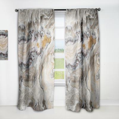 DESIGN ART Designart 'Onyx detail Composition' Mid-CenturyCurtain Single Panel