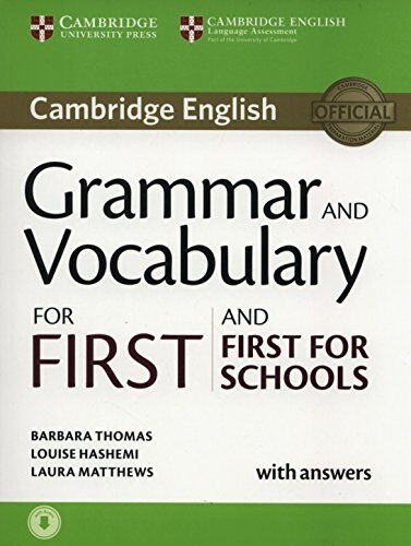 Barbara Thomas - Grammar and Vocabulary for First and First for Schools Book with Answers and Audio (Cambridge Grammar for Exams) - Preis vom 11.10.2026 03:10:56 h