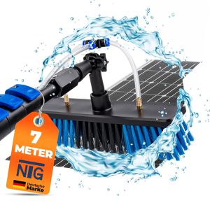 NTG Waschbürste Teleskop 7,0 m, HWZ.8700, mit Teleskopstiel 1,3 - 7,0 m, Wasseranschluss & Seifenspender