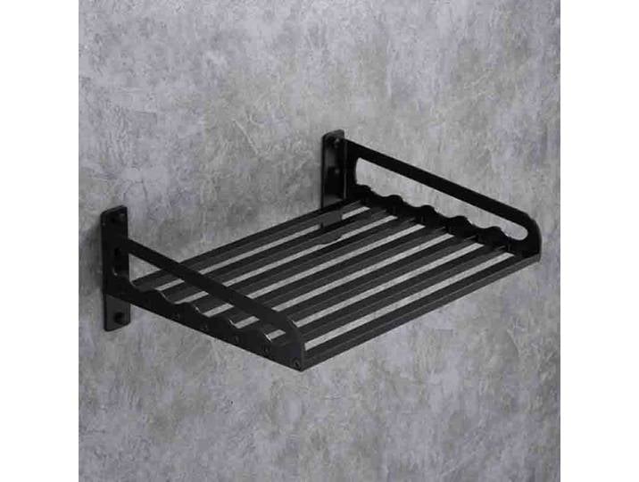 Support mural pour micro-ondes en acier inoxydable noir, étagère de rangement, organisateur de cuisine, accessoire