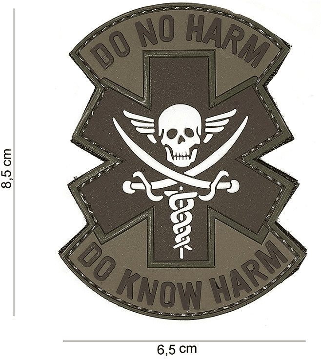 101 INC PVC Patch - Do No Harm (Färg: Brun)