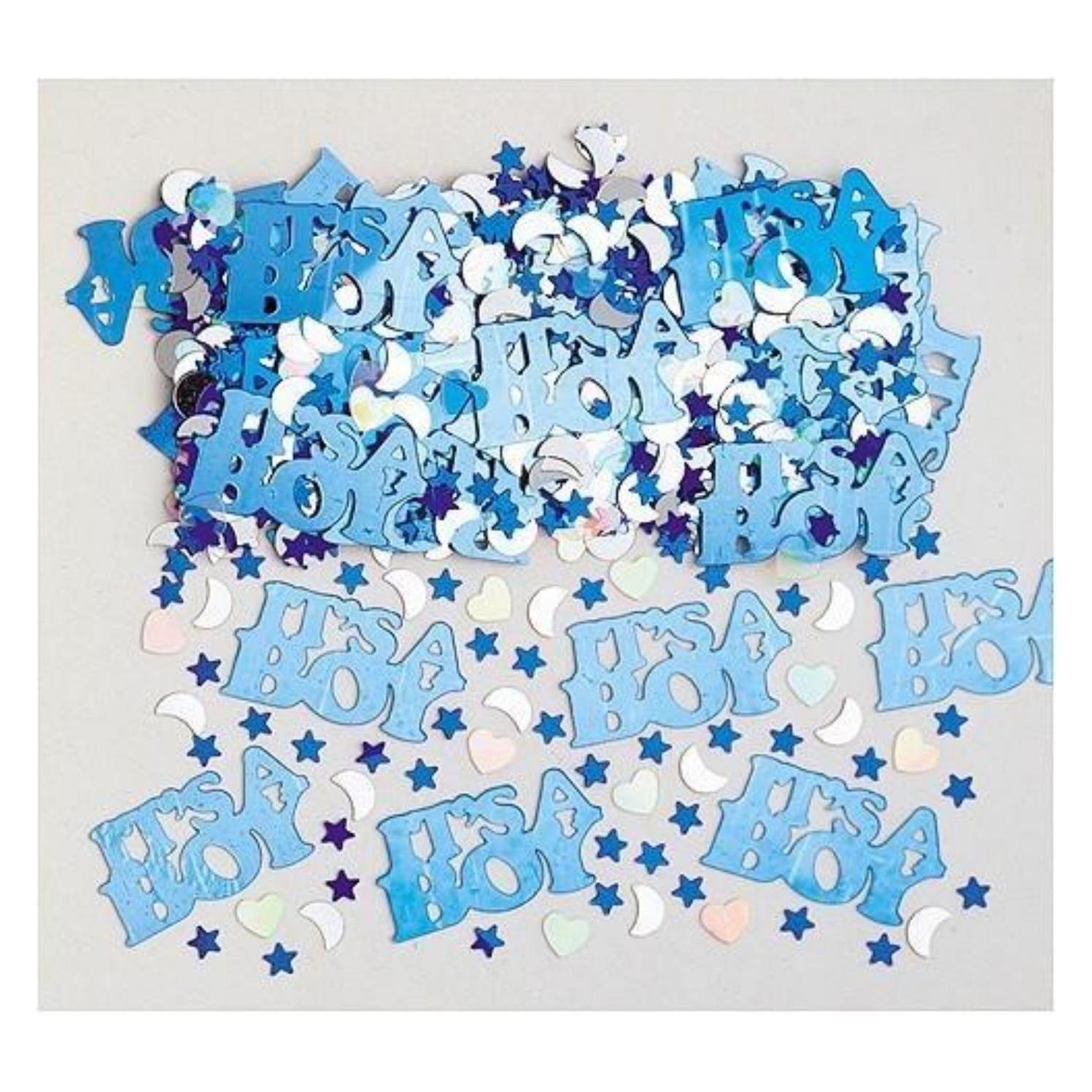 Magni Amscan INT36034 - Konfetti It's a Boy, Folie, 14 g, Streudeko, Tischdekoration, Junge, Baby Party (INT36034)