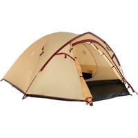 Darwin 4 Plus Summer, Zelt beige/dunkelrot