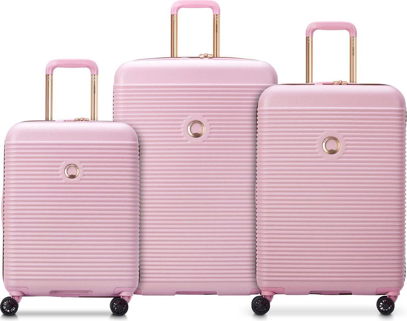 DELSEY PARIS Freestyle 4 Double Rolls Trolley L / M / S L Peony rosa 74cm